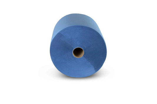 Funny Industrierolle 36 cm, 3-lagig, blau, 1.000 Blatt, Zellstoff
