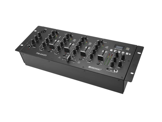 Omnitronic PM-444Pi 4-Kanal-DJ-Mixer mit Player & USB-Interface – Ansicht 2