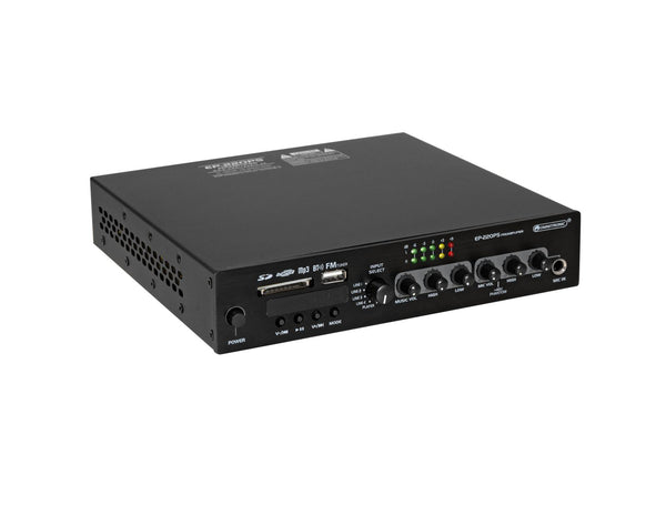 Omnitronic EP-220PS Vorverstärker mit MP3-Player, Bluetooth und FM-Radio 9,5"