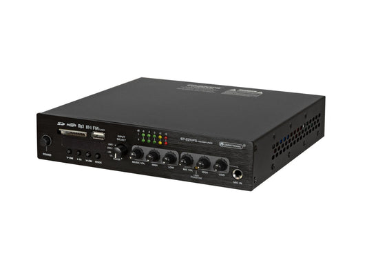 Omnitronic EP-220PS Vorverstärker mit MP3-Player, Bluetooth und FM-Radio 9,5" – Ansicht 2