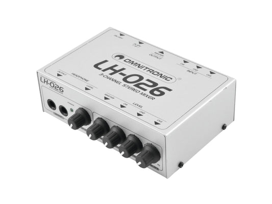 Omnitronic LH-026 3-Kanal-Stereo-Mixer – Ansicht 2