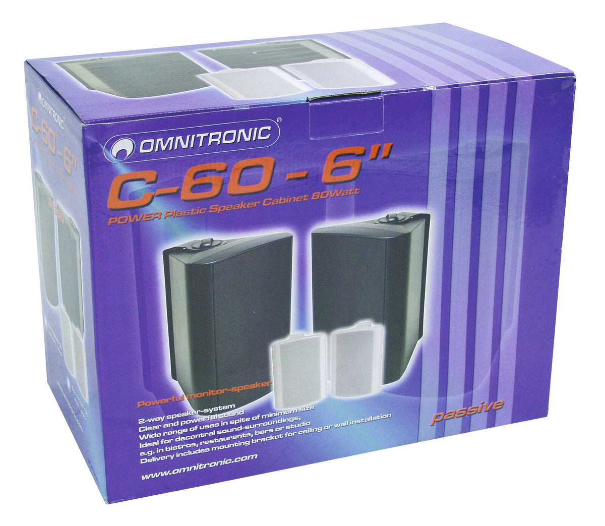Omnitronic C-60 schwarz 2x – Ansicht 5