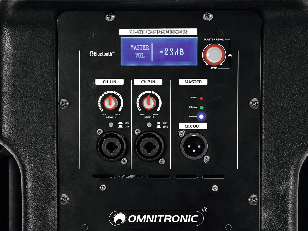 Omnitronic XKB-212A 2-Wege Lautsprecher, aktiv, DSP – Ansicht 5