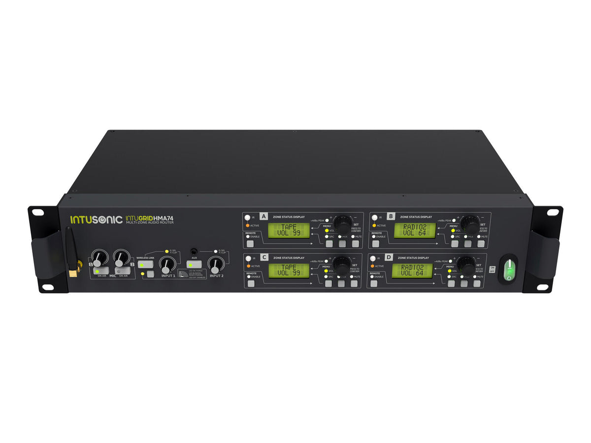 Intusonic HMA74 4-Zonen Audio Router – Ansicht 10