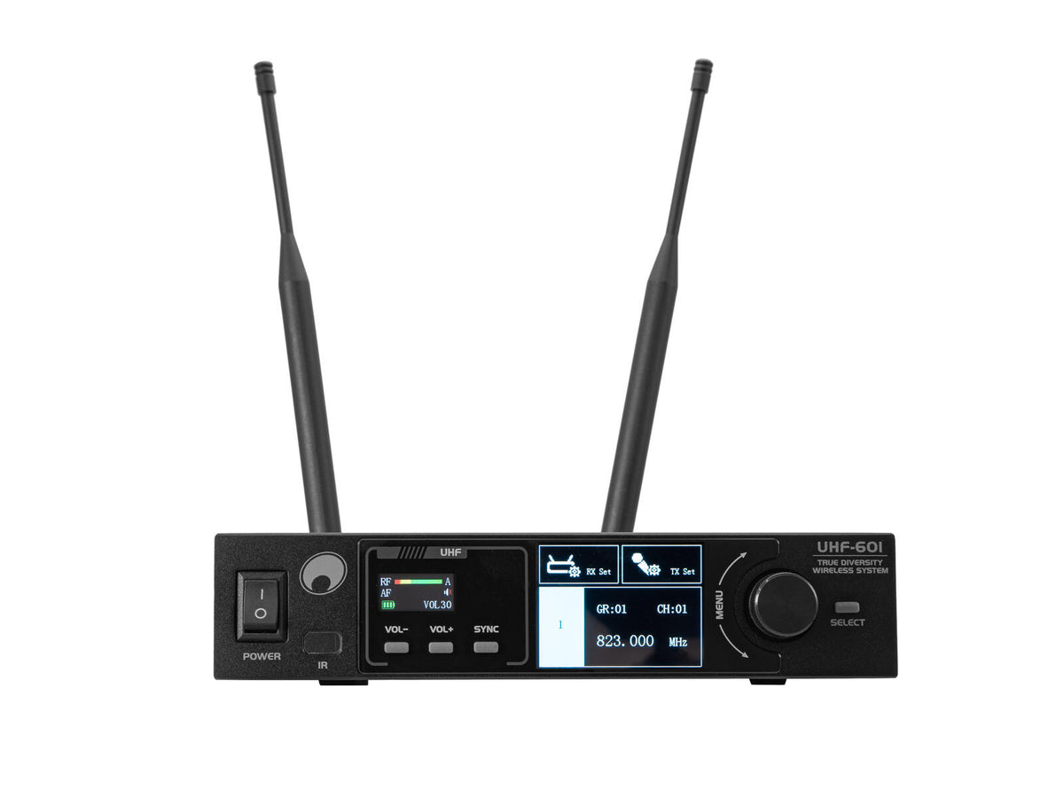 Omnitronic UHF-601 1-Kanal Funkmikrofon-System 823-832/863-865 MHz – Ansicht 8
