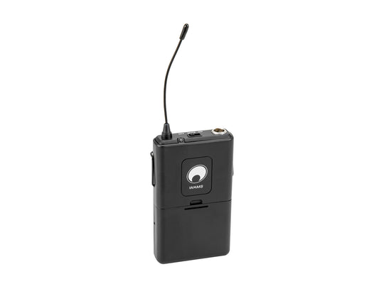 Omnitronic WAMS-12 Taschensender inkl. Kopfbügelmikrofon 863MHz – Ansicht 2