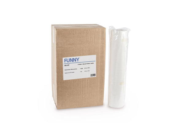 Funny Abdeckrollen Zellstoff mit PE-Beschichtung, 40 cm, 1-lagig, 12 Rollen