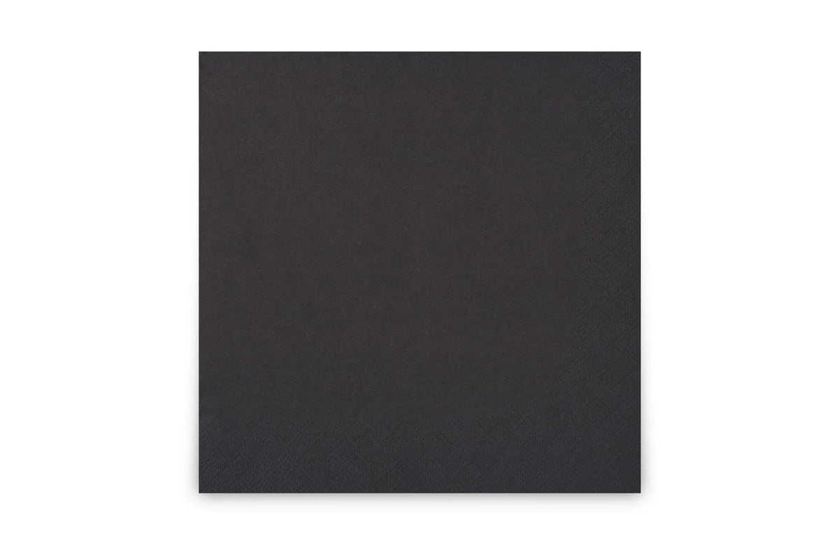 Funny Servietten 33x33 cm, schwarz, 3-lagig, 1/4-Falz, 4 x 250 Stück