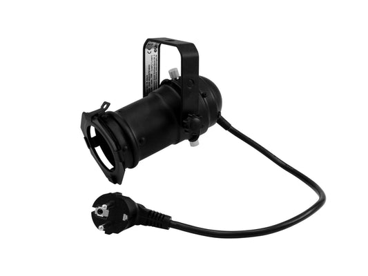 Eurolite Set PAR-16 Spot GU-10 schwarz + GU-10 230V LED SMD 7W 3000K – Ansicht 2