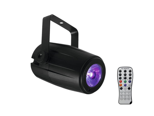 Eurolite Set Spiegelkugel 20cm mit Motor + LED PST-5 QCL Spot sw – Ansicht 2