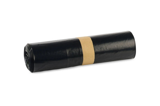 Funny LDPE-Regenerat Müllsäcke, schwarz, Typ 100, 240 l, 580 + 500 x 1.250 mm, 75 Stück