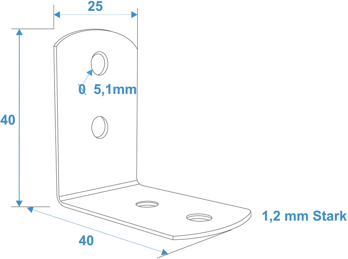 Roadinger Eckverstrebung 25x40mm – Ansicht 3