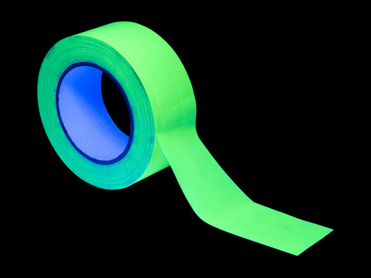 Gaffa Tape 50mm x 25m neongelb UV-aktiv – Ansicht 2