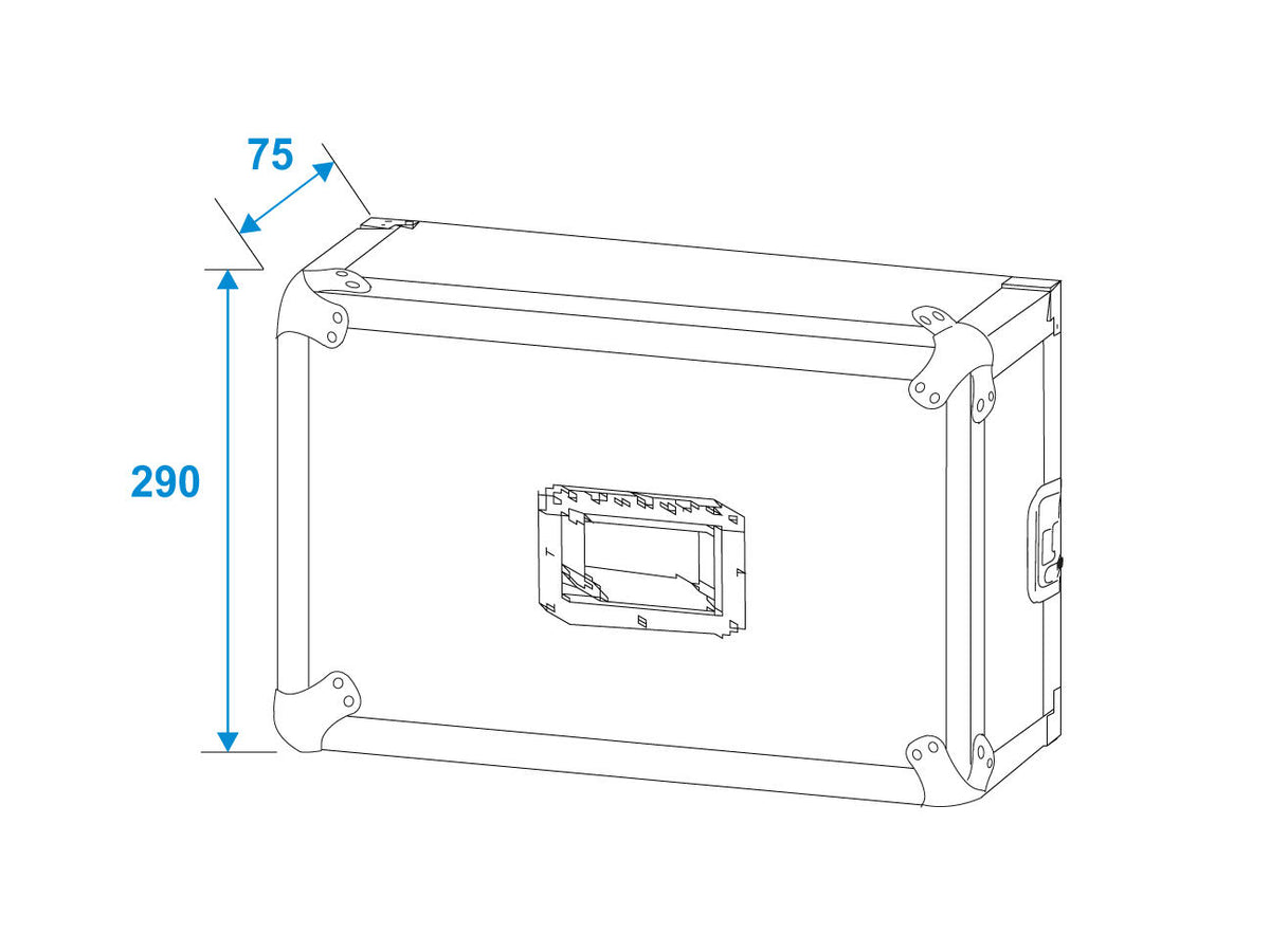 Roadinger Rack PRO 6HE 25cm – Ansicht 5
