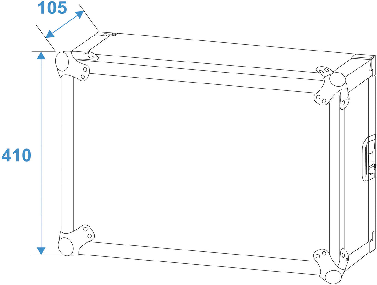 Roadinger Verstärkerrack PR-2, 8HE, 47cm tief – Ansicht 6