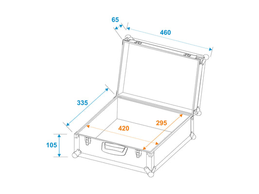 Roadinger Universal-Koffer-Case FOAM sil – Ansicht 2