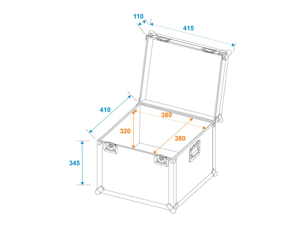 Roadinger Universal-Transport-Case 40x40cm – Ansicht 2