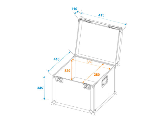 Roadinger Universal-Transport-Case 40x40cm – Ansicht 2