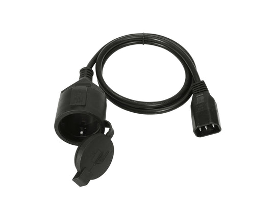 Omnitronic Adapterkabel Kaltgeräte/Schutzkontakt 1m – Ansicht 2