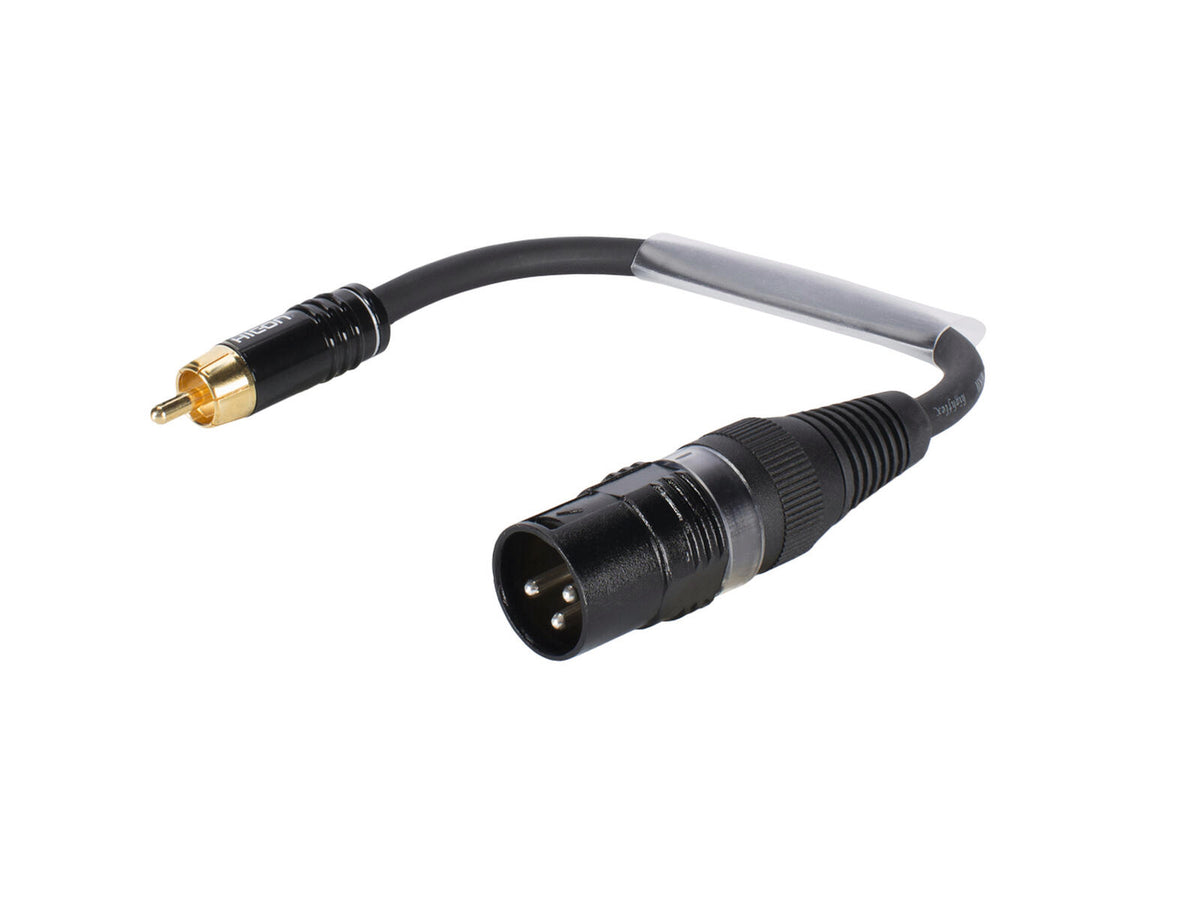 Sommer Cable Adapterkabel XLR(M)/Cinch(M) 0,15m sw