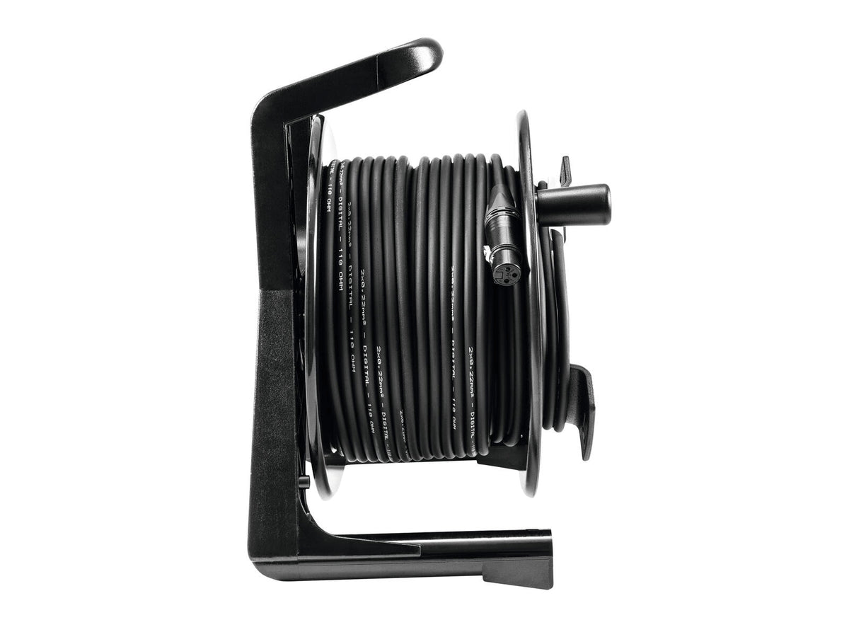 PSSO DMX Kabeltrommel XLR 30m sw Neutrik 2x0,22 – Ansicht 3