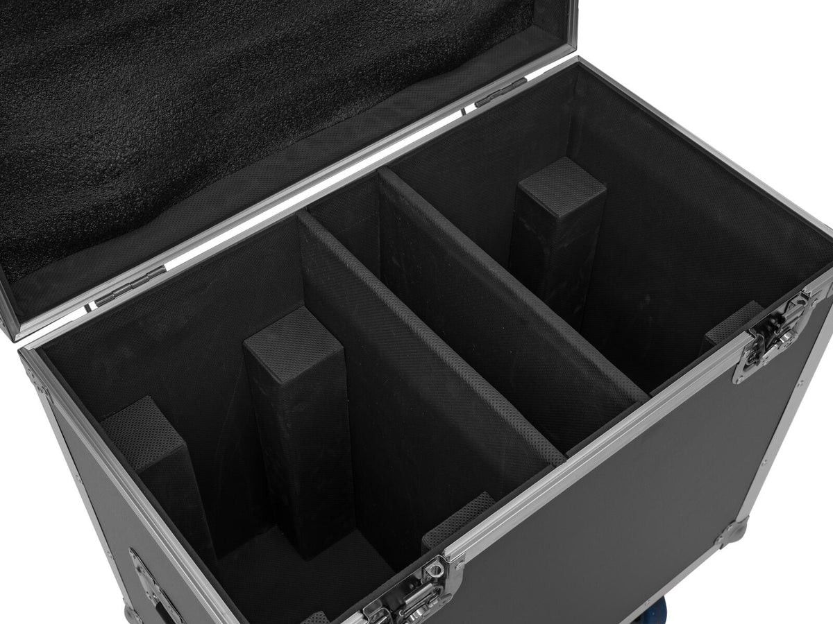 Roadinger Flightcase 2x IP TMH-H420 mit Rollen – Ansicht 4