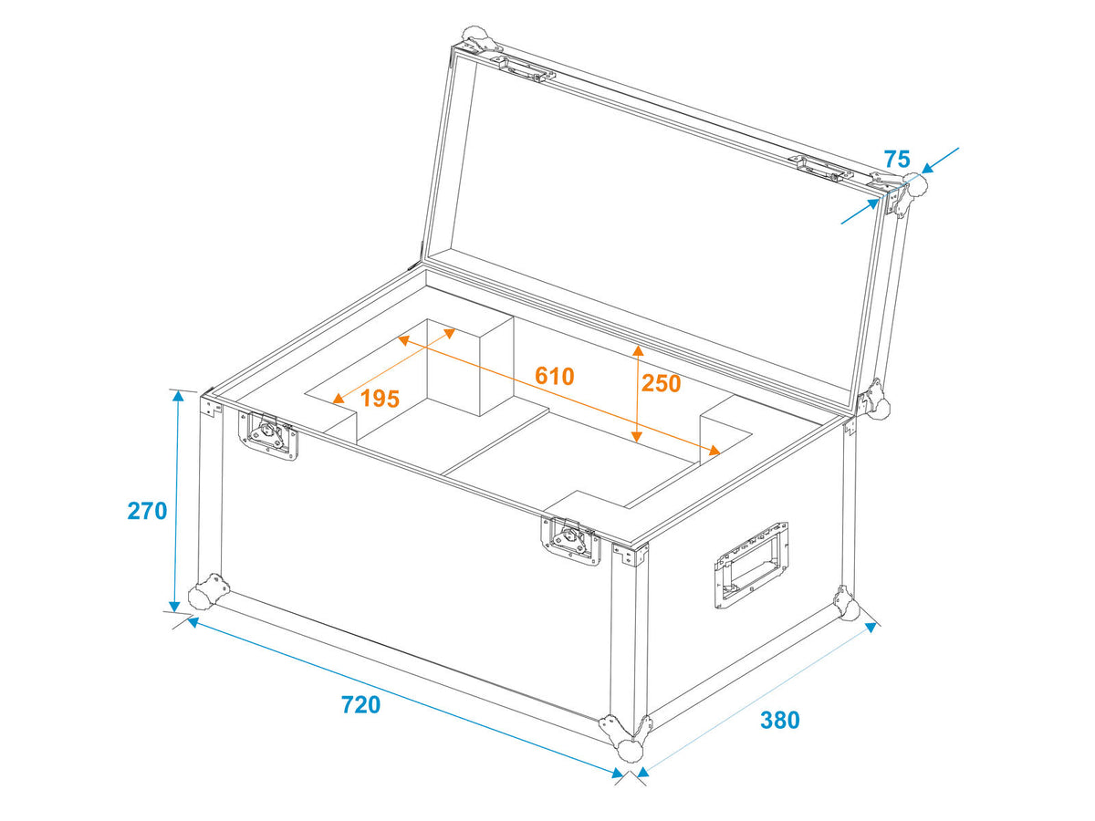 Roadinger Flightcase SL-160/SL-350 – Ansicht 5