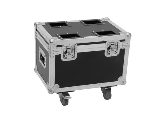 Roadinger Flightcase 4x LED TMH-13/17/S30/W36 mit Rollen – Ansicht 2
