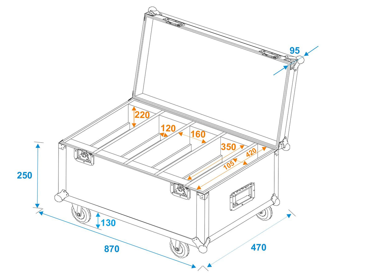 Roadinger Flightcase 4x LED PLL-384 – Ansicht 5
