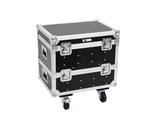 Roadinger Flightcase 8x IP PIX Strobe RGB CW+WW mit Rollen – Ansicht 2