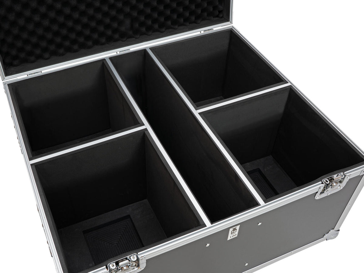 Roadinger Flightcase 4x THA-100F MK3 mit Rollen – Ansicht 6