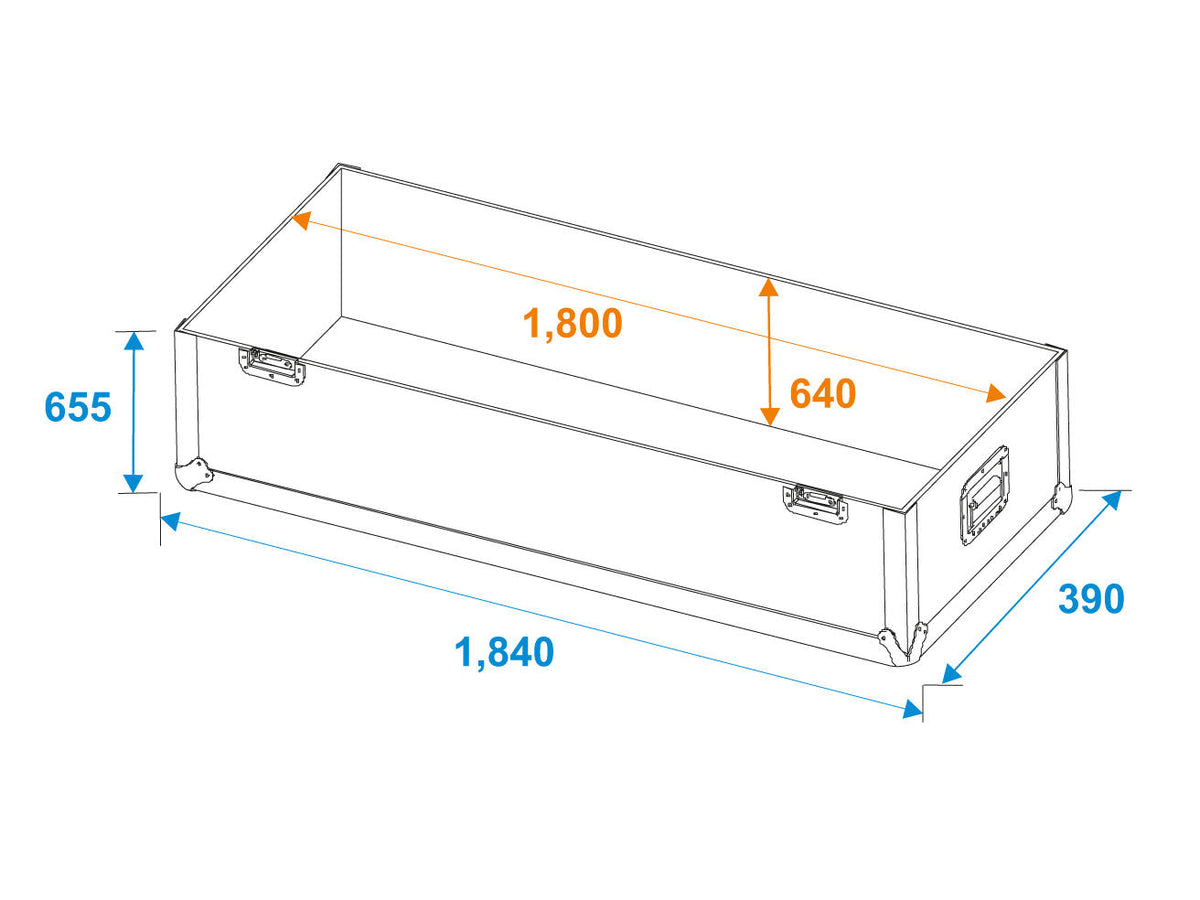 Roadinger Flightcase 2x LCD ZL70 – Ansicht 9