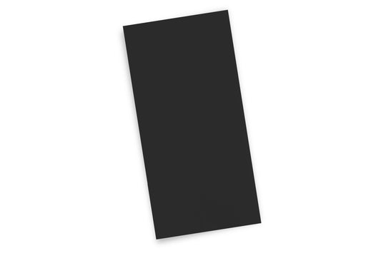 SemyTop Bestecktasche 24 x 12,5 cm, weiß, inklusive 2-lagige schwarze Serviette 38 x 38 cm