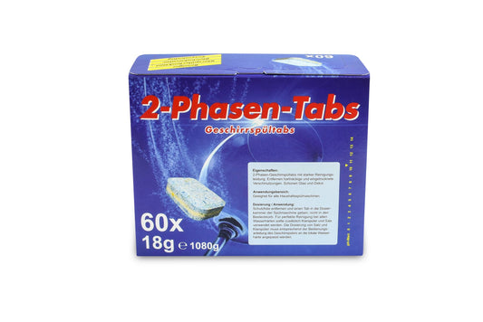 Funny Spülmaschinentabs 2 Phasen, Reiniger und Klarspüler, 60 Stück