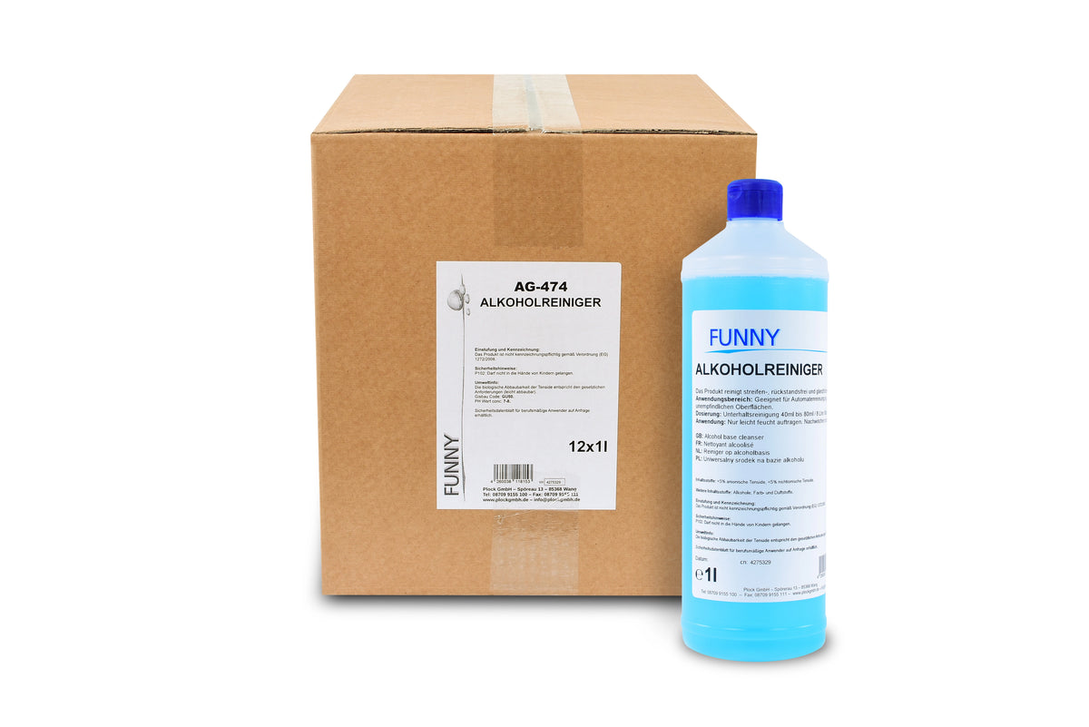 Funny Alkoholreiniger, 12 x 1 Liter