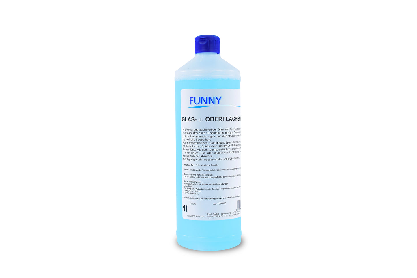 Funny | Glas- und Oberflächenreiniger | 12 x 1 Liter