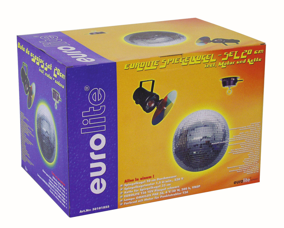 Eurolite Spiegelkugelset 20cm mit Pinspot – Ansicht 8