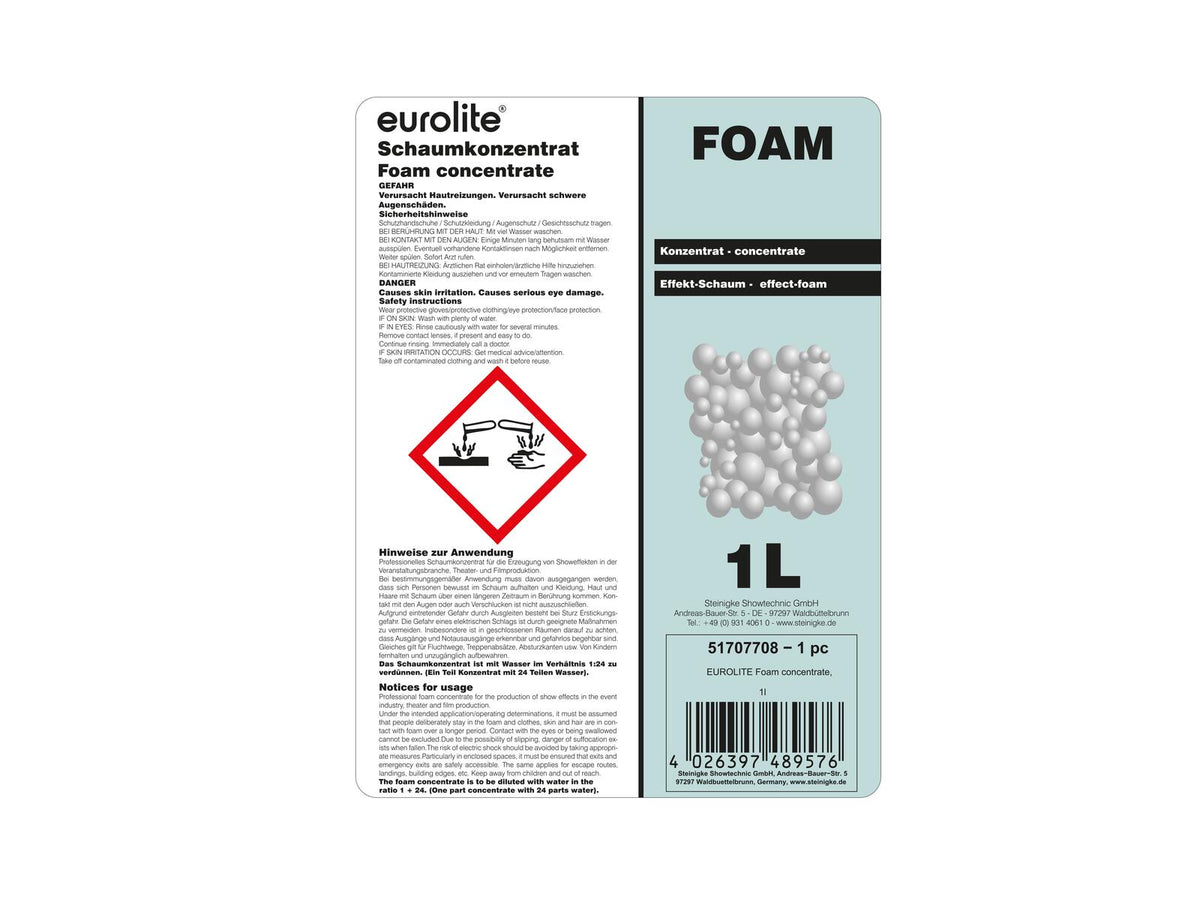 Eurolite Foam-Konzentrat, 1l – Ansicht 2