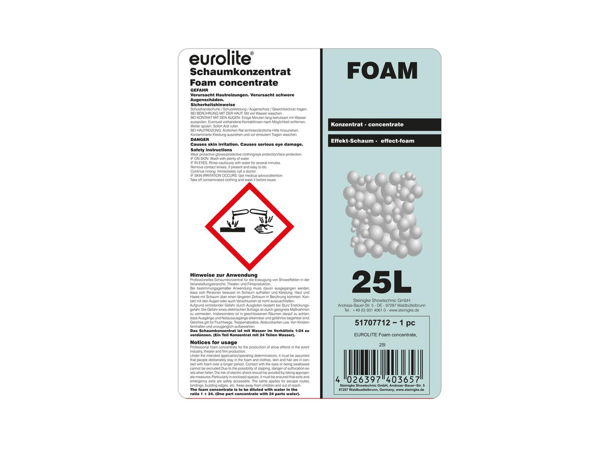 Eurolite Foam-Konzentrat, 25l – Ansicht 2