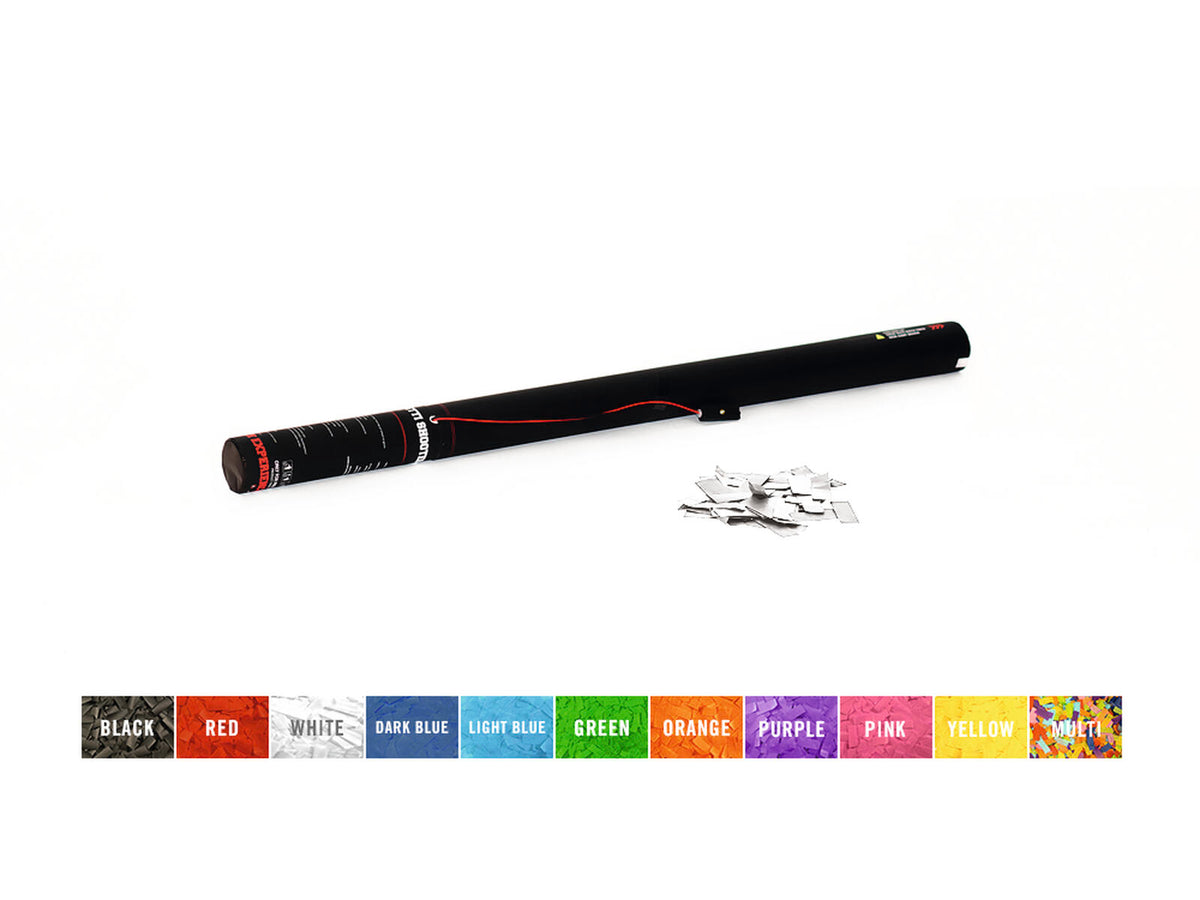 TCM FX Konfetti-Ladung elektrisch 80cm, weiß/silber – Ansicht 2