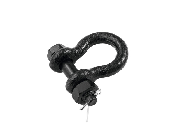 Safetex Schäkel 10mm schwarz mit Bolzen, Mutter, Splint