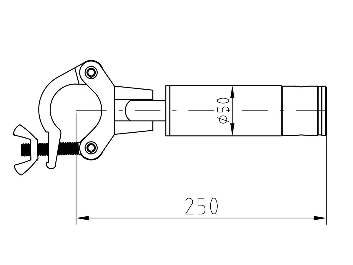 Alutruss CORS-25 Cornerbrace 25cm Adapter – Ansicht 3