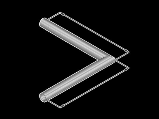 Alutruss DECOLOCK DQ1-C21 2-Weg-Ecke 90° – Ansicht 2