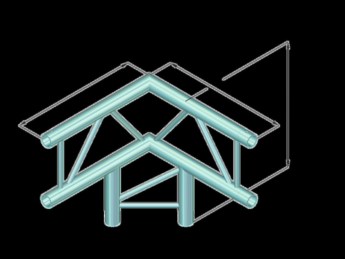 Alutruss DECOLOCK DQ2-PAL31V 3-Weg Ecke 90° – Ansicht 3
