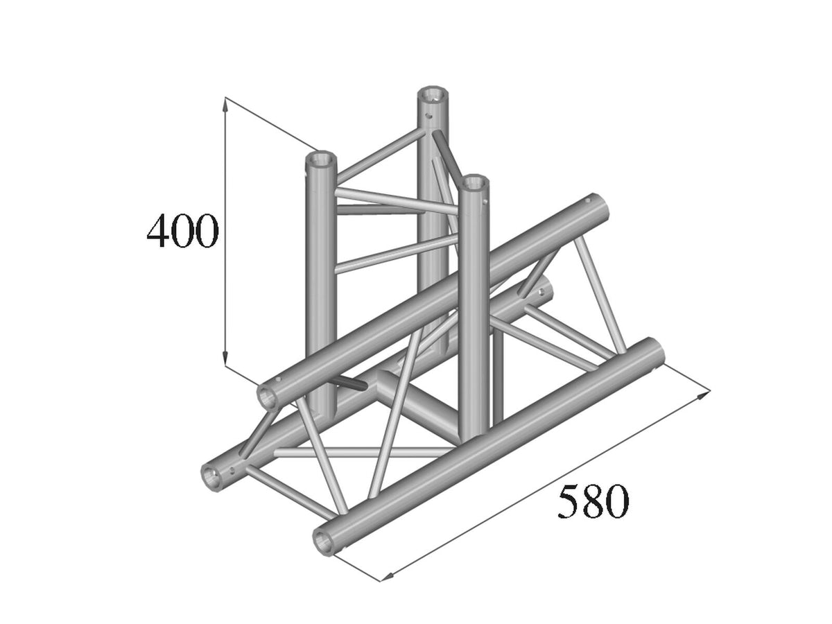 Alutruss DECOLOCK DQ3-PAT35 3-Weg T-Stück 90° – Ansicht 2