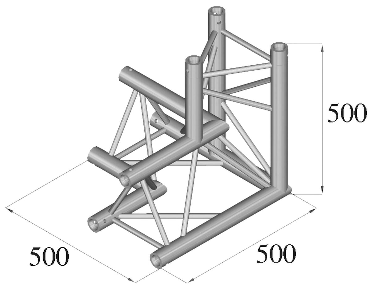 Alutruss TRILOCK E-GL33 C-33 3-Weg-Ecke – Ansicht 2