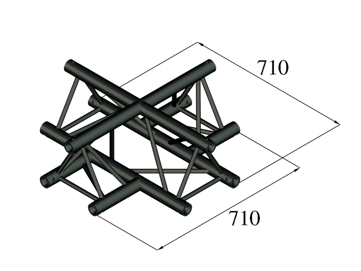 Alutruss TRILOCK S-PAC-41 4-Weg-Kreuzstück