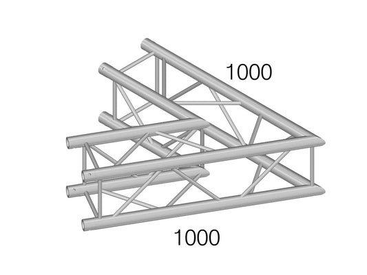 Alutruss QUADLOCK GL400-C20 2 Wege Ecke 60° – Ansicht 2