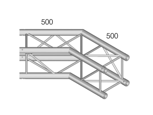 Alutruss QUADLOCK GL400-C23 2 Wege Ecke 135° – Ansicht 2