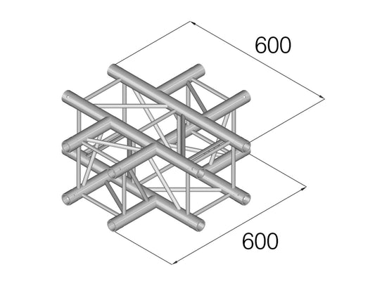 Alutruss QUADLOCK GL400-C41 4 Wege Kreuzstück – Ansicht 2